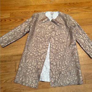 Chico's Textured Beige Cape Coat
